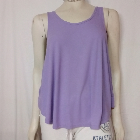 JoyLab Tops Nwot Womans Joy Lab Purple Ribbed Tank Top Poshmark